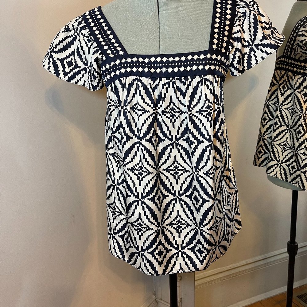 Milly of New York Cap Sleeve Blouse - Picture 1 of 7